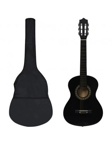 Set Chitarra Classica per Principianti 8 pz Nera 1/2 34"