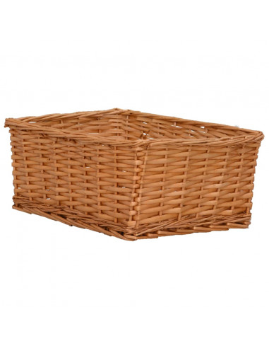 Set Cestini Impilabili 4 pz Marroni in Salice