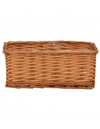 Set Cestini Impilabili 4 pz Marroni in Salice