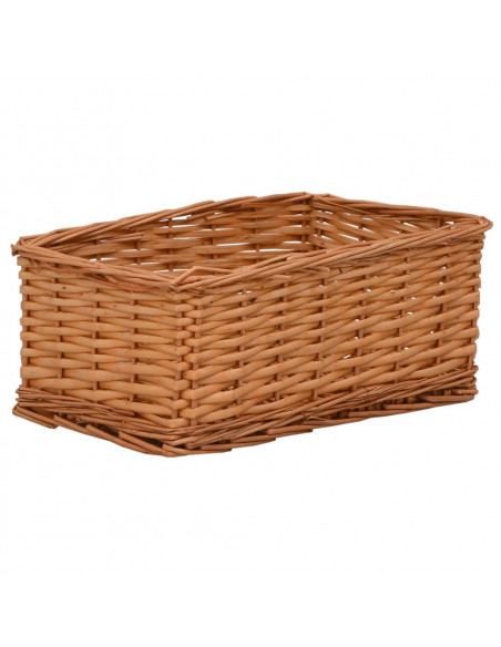 Set Cestini Impilabili 4 pz Marroni in Salice