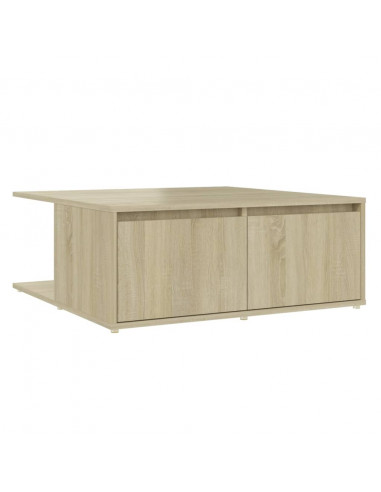 Tavolino da Salotto Rovere Sonoma 80x80x31 cm Legno Multistrato
