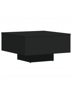 Tavolino da Salotto Nero 60x60x31,5 cm in Legno Multistrato 2