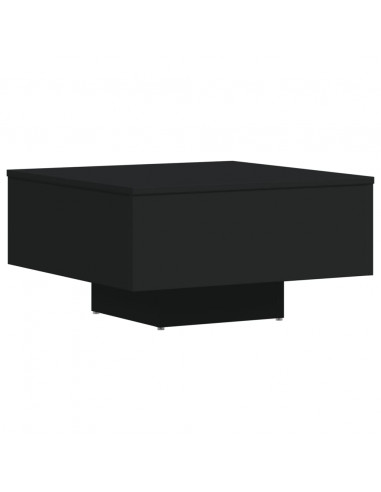 Tavolino da Salotto Nero 60x60x31,5 cm in Legno Multistrato