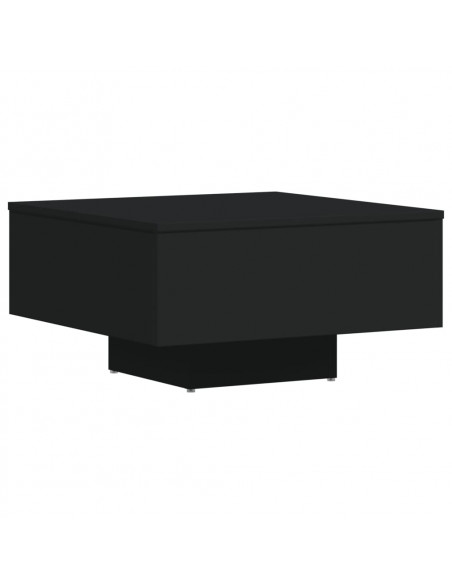 Tavolino da Salotto Nero 60x60x31,5 cm in Legno Multistrato