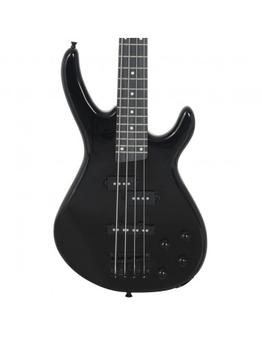 Basso Elettrico per Principianti con Custodia Nero 4/4 46"