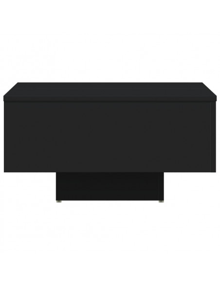 Tavolino da Salotto Nero 60x60x31,5 cm in Legno Multistrato