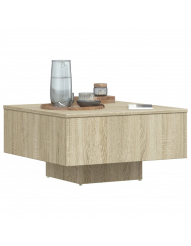 Tavolino Salotto Rovere Sonoma 60x60x31,5 cm Legno Multistrato