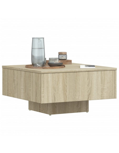 Tavolino Salotto Rovere Sonoma 60x60x31,5 cm Legno Multistrato