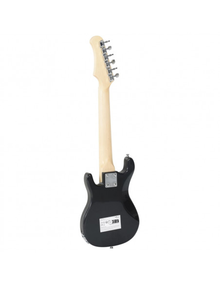 Chitarra Elettrica Bambini con Custodia Marrone Bianca 3/4 30"