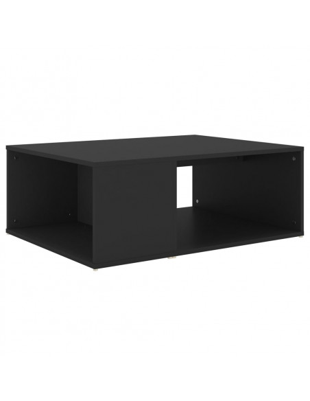 Tavolino da Salotto Nero 90x67x33 cm in Legno Multistrato