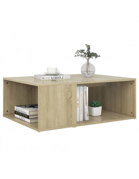 Tavolino da Salotto Rovere Sonoma 90x67x33 cm Legno Multistrato