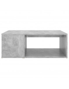 Tavolino da Salotto Grigio Cemento 90x67x33cm Legno Multistrato 2