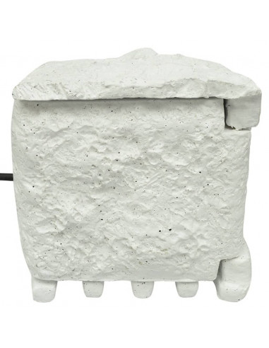 Presa Elettrica da Esterno 4 Spine Impermeabile Resina Bianca