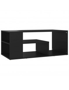 Tavolino da Salotto Nero 100x50x40 cm in Legno Multistrato 2