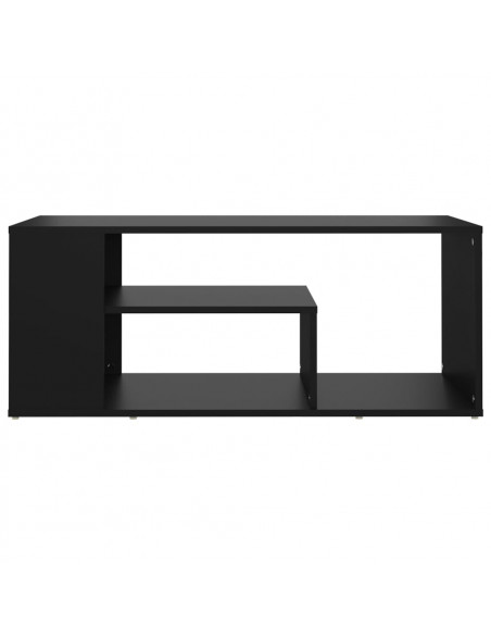 Tavolino da Salotto Nero 100x50x40 cm in Legno Multistrato