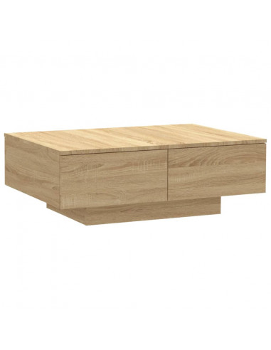 Tavolino da Salotto Rovere Sonoma 90x60x31 cm Legno Multistrato