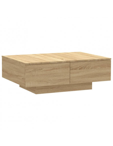 Tavolino da Salotto Rovere Sonoma 90x60x31 cm Legno Multistrato