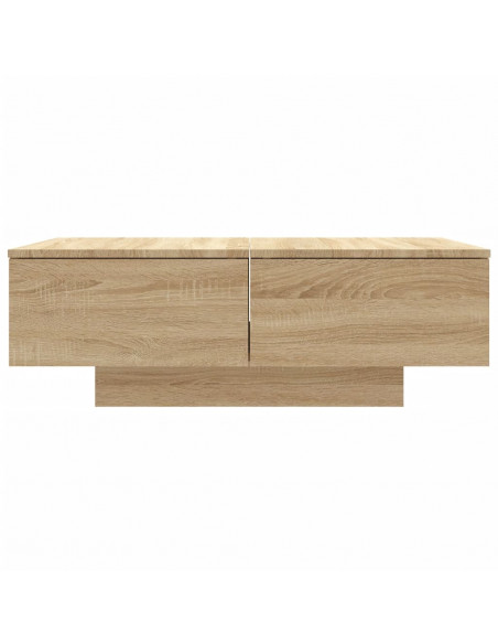 Tavolino da Salotto Rovere Sonoma 90x60x31 cm Legno Multistrato