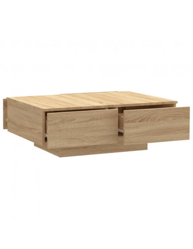Tavolino da Salotto Rovere Sonoma 90x60x31 cm Legno Multistrato