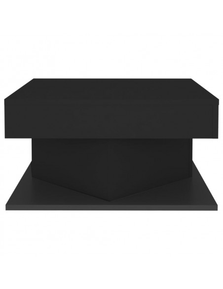Tavolino da Salotto Nero 57x57x30 cm in Legno Multistrato