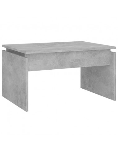 Tavolino da Salotto Grigio Cemento 68x50x38cm Legno Multistrato