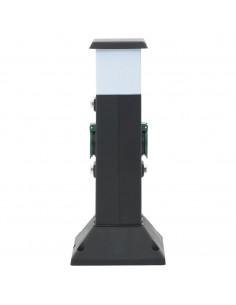 Colonna Presa Esterno con Lampada e Picchetto 2Vie 16x16x39,5cm 2