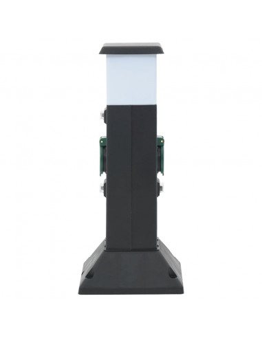 Colonna Presa Esterno con Lampada e Picchetto 2Vie 16x16x39,5cm