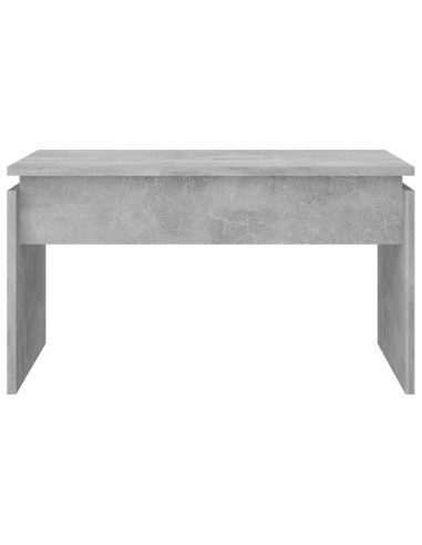 Tavolino da Salotto Grigio Cemento 68x50x38cm Legno Multistrato