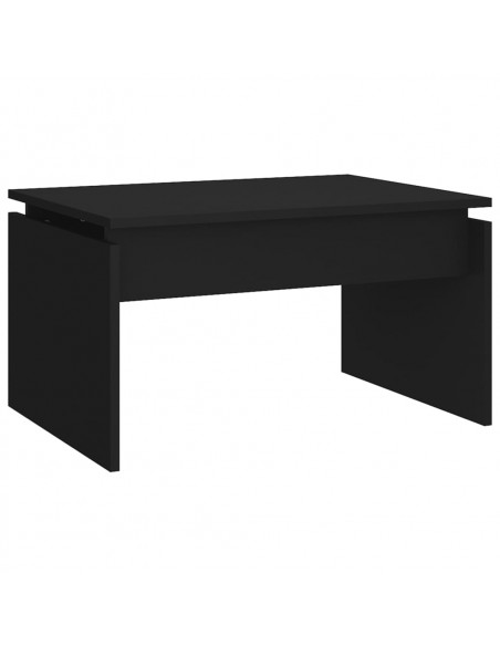 Tavolino da Salotto Nero 68x50x38 cm Legno Multistrato