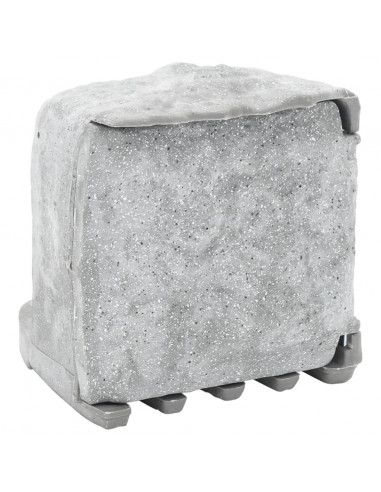 Presa da Esterno con Picchetto a 4 Vie Grigio Effetto Pietra