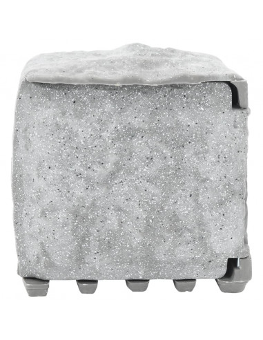 Presa da Esterno con Picchetto a 4 Vie Grigio Effetto Pietra