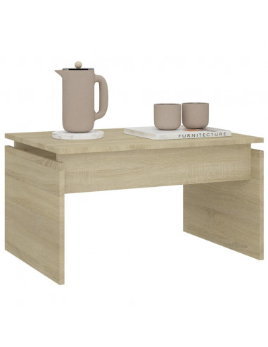 Tavolino da Salotto Rovere Sonoma 68x50x38 cm Legno Multistrato