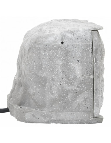 Presa da Esterno con Picchetto a 4 Vie Grigio Effetto Pietra