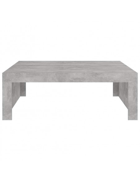 Tavolino da Salotto Grigio Cemento 100x100x35 cm Truciolato