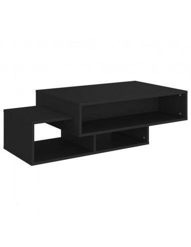 Tavolino da Salotto Nero 105x55x32 cm in Truciolato