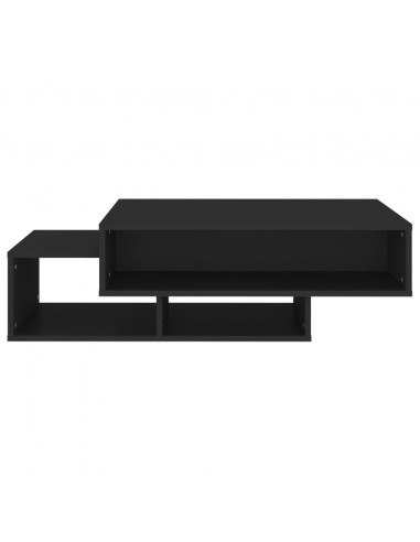 Tavolino da Salotto Nero 105x55x32 cm in Truciolato