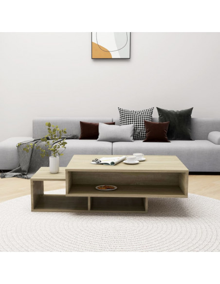 Tavolino da Salotto Rovere Sonoma 105x55x32 cm in Truciolato