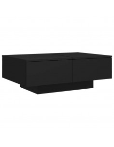 Tavolino da Salotto Nero 90x60x31 cm in Legno Multistrato 2