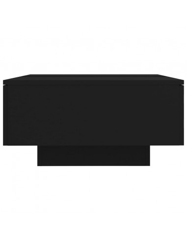 Tavolino da Salotto Nero 90x60x31 cm in Legno Multistrato