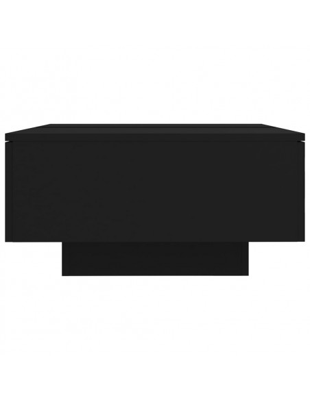 Tavolino da Salotto Nero 90x60x31 cm in Legno Multistrato