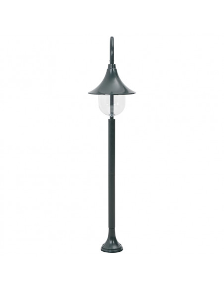 Lampione da Giardino E27 120 cm Alluminio Verde Scuro