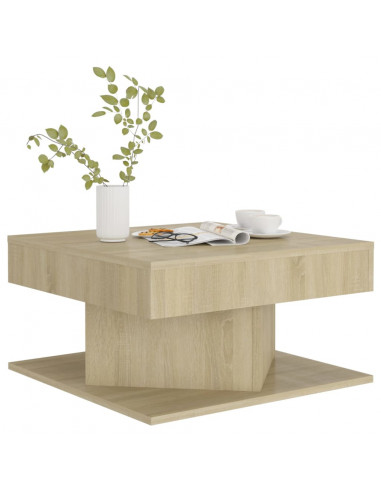 Tavolino da Salotto Rovere Sonoma 57x57x30 cm Legno Multistrato