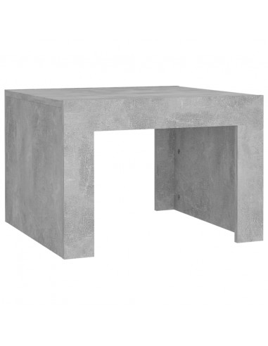 Tavolino da Salotto Grigio Cemento 50x50x35 cm in Truciolato