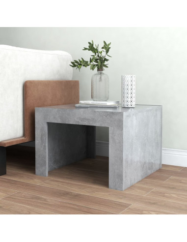 Tavolino da Salotto Grigio Cemento 50x50x35 cm in Truciolato