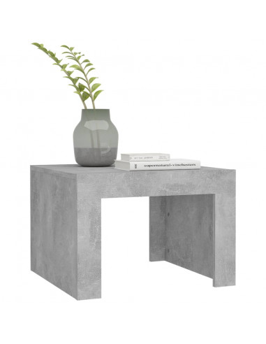Tavolino da Salotto Grigio Cemento 50x50x35 cm in Truciolato