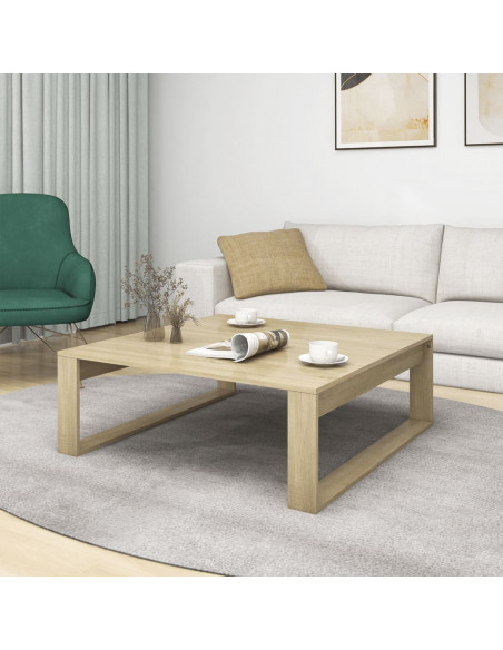 Tavolino Salotto Rovere Sonoma 100x100x35cm Truciolato