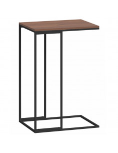 Tavolino da Salotto Nero 40x30x59 cm in Legno Multistrato 2