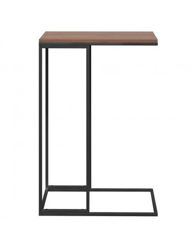 Tavolino da Salotto Nero 40x30x59 cm in Legno Multistrato