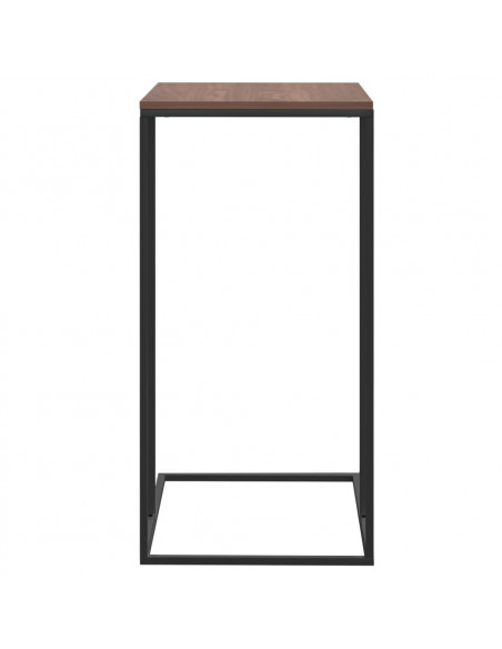 Tavolino da Salotto Nero 40x30x59 cm in Legno Multistrato