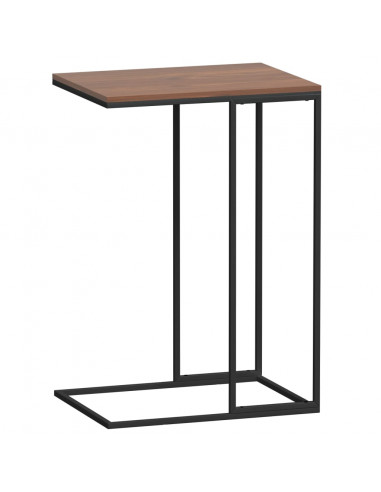 Tavolino da Salotto Nero 40x30x59 cm in Legno Multistrato